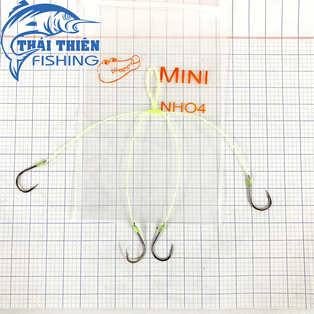 Lưỡi Câu Cá Chùm Nho Mini 4, 6 Lưỡi Dùng Câu Cá Chép, Rô Phi