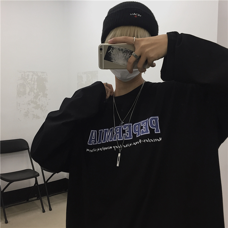 Áo thun tay dài form rộng l Áo thun sweater UNISEX SW504