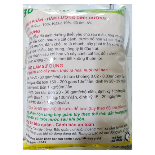 Phân Bón NPK 30-10-10 Đầu Trâu: Dinh Dưỡng Vượt Trội Cho Mọi Loại Cây - 1Kg