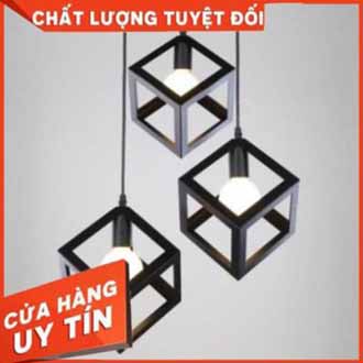 [HCM]Đèn thả sắt sơn tĩnh điện  Hình Vuông