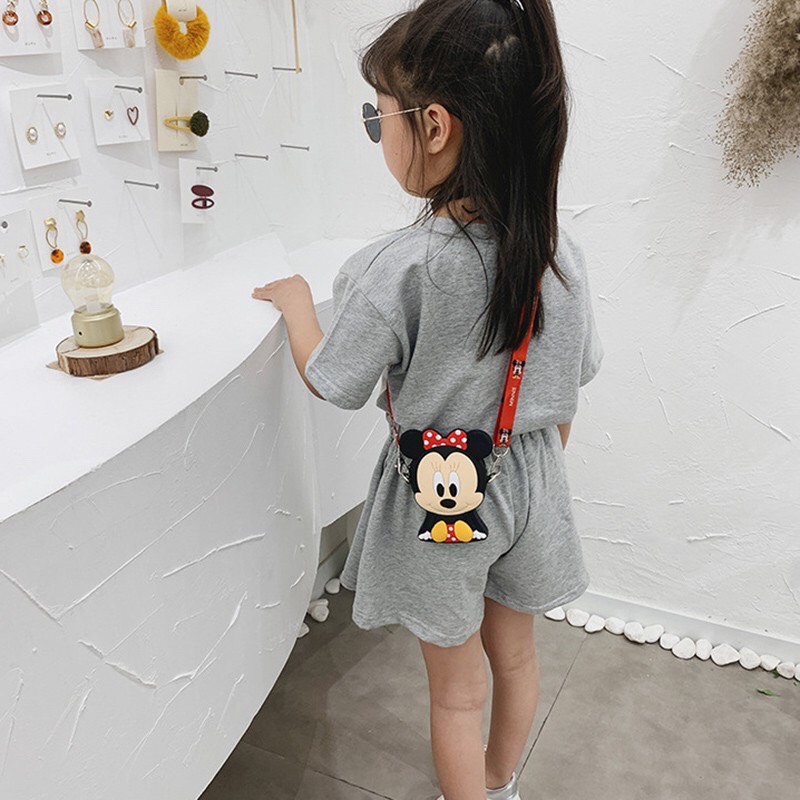 Túi Đeo Chéo Silicon Hình Micky Cho bé Siêu Yêu