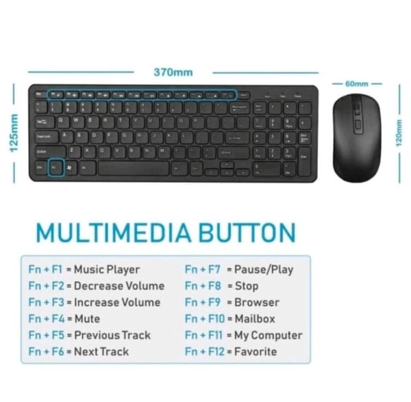 [HCM]COMBO BỘ BÀN PHÍM + CHUỘT KHÔNG DÂY GKM520 WIRELESS KEYBOARD & MOUSE