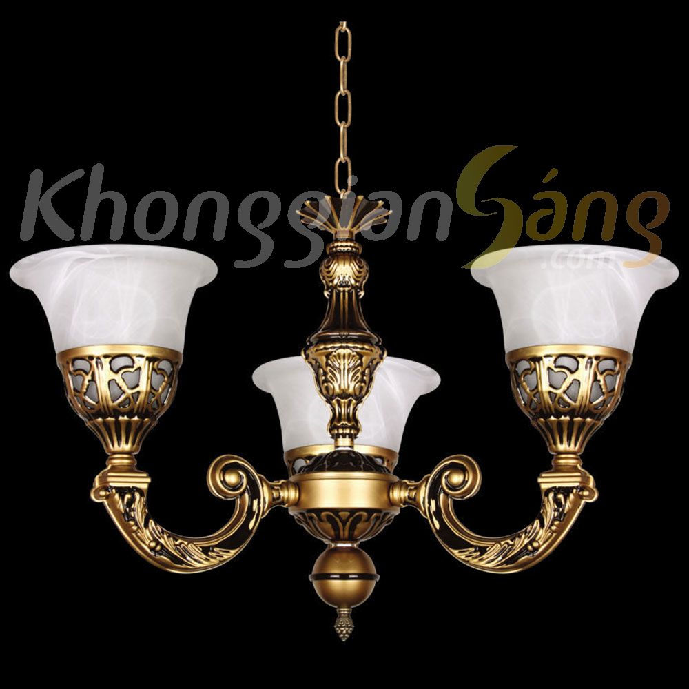 ĐÈN CHÙM CỔ ĐIỂN (PHI 600mm x H400mm) KGC-8571/3S