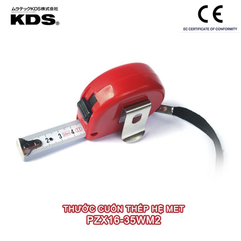 Thước cuốn thép 3.5m KDS PZX16-35WM2