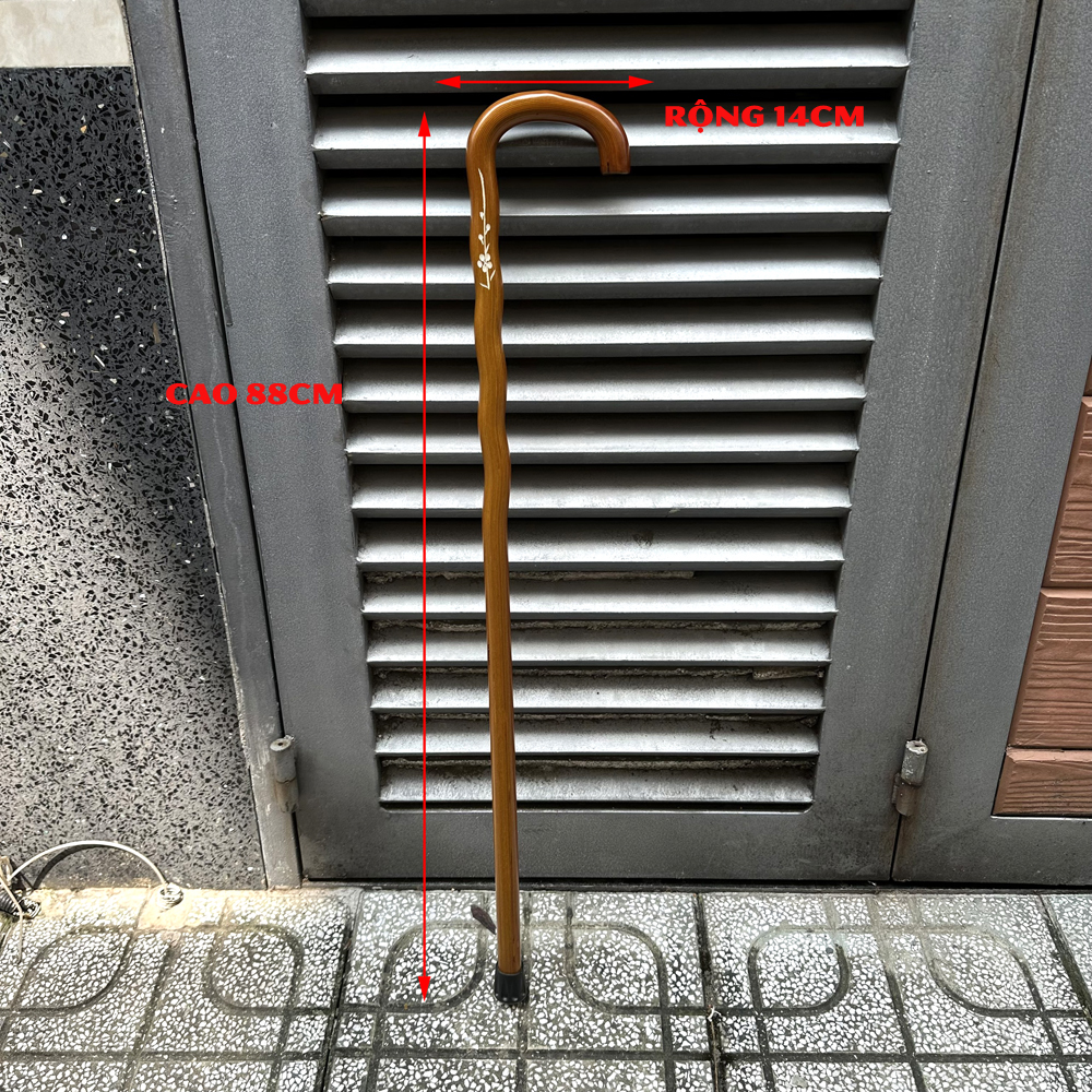 [Type 1] batoong wood stick for elder-wooden walking aid for elder-L handle-solid tree wood
