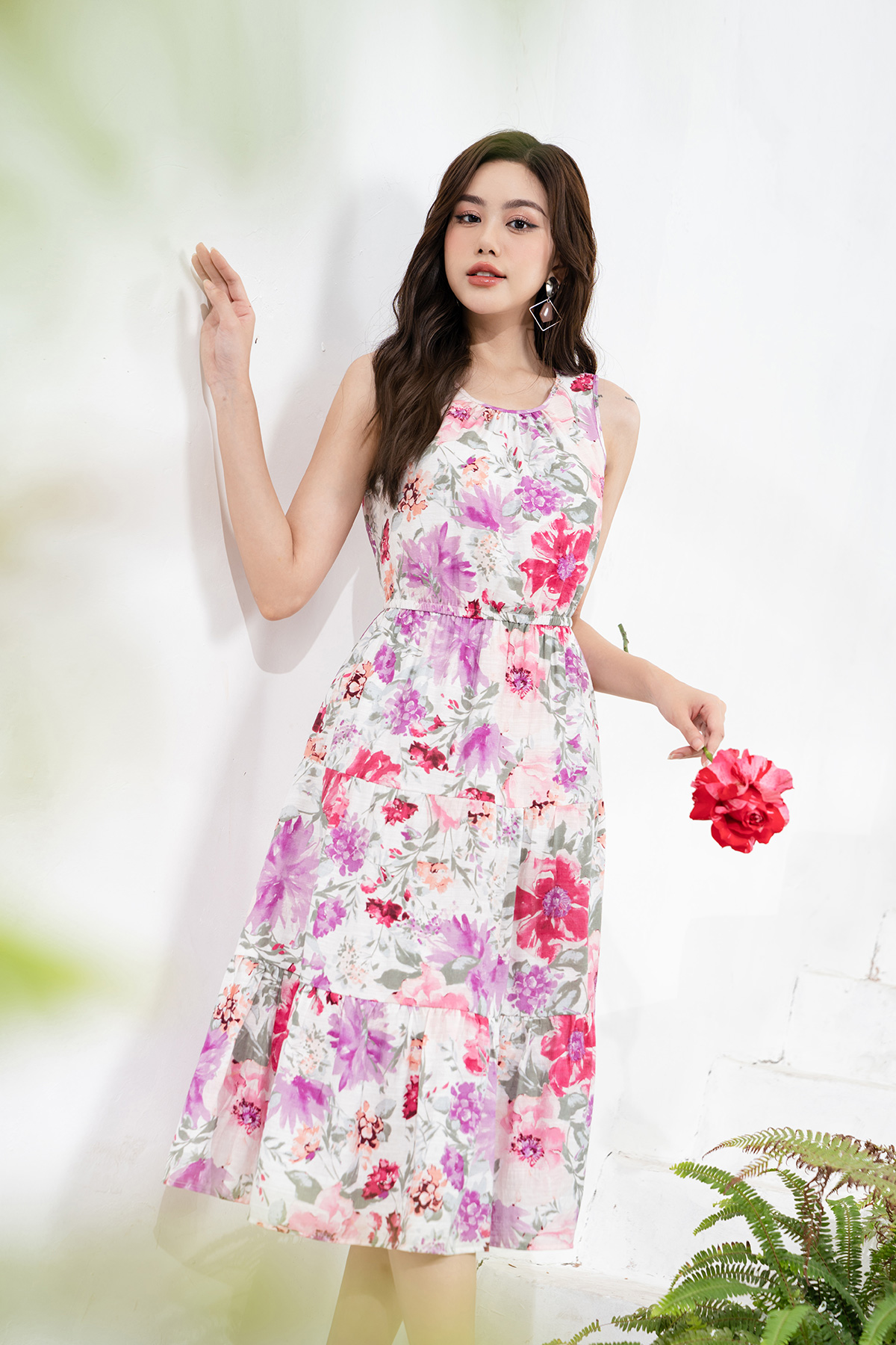 Đầm Nhún Lamer Chun Eo L63M23H019