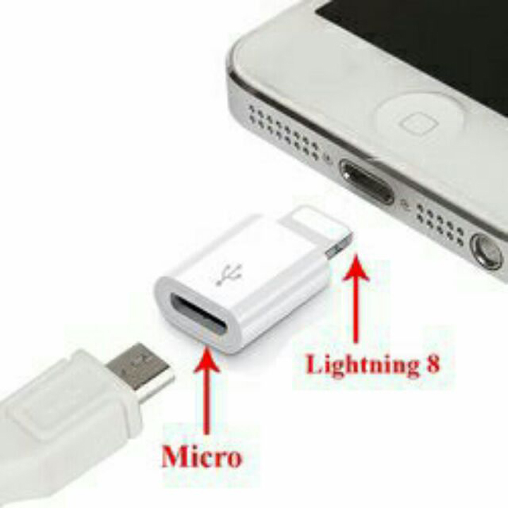 Đầu chuyển micro USB sang iphone 5 trở lên CHOTO CT2279