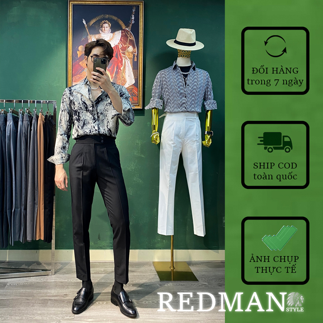 Áo Sơ Mi Nam Họa Tiết Zaman Vân Đá S6 - Lụa Mango cao cấp [RedMan Style]