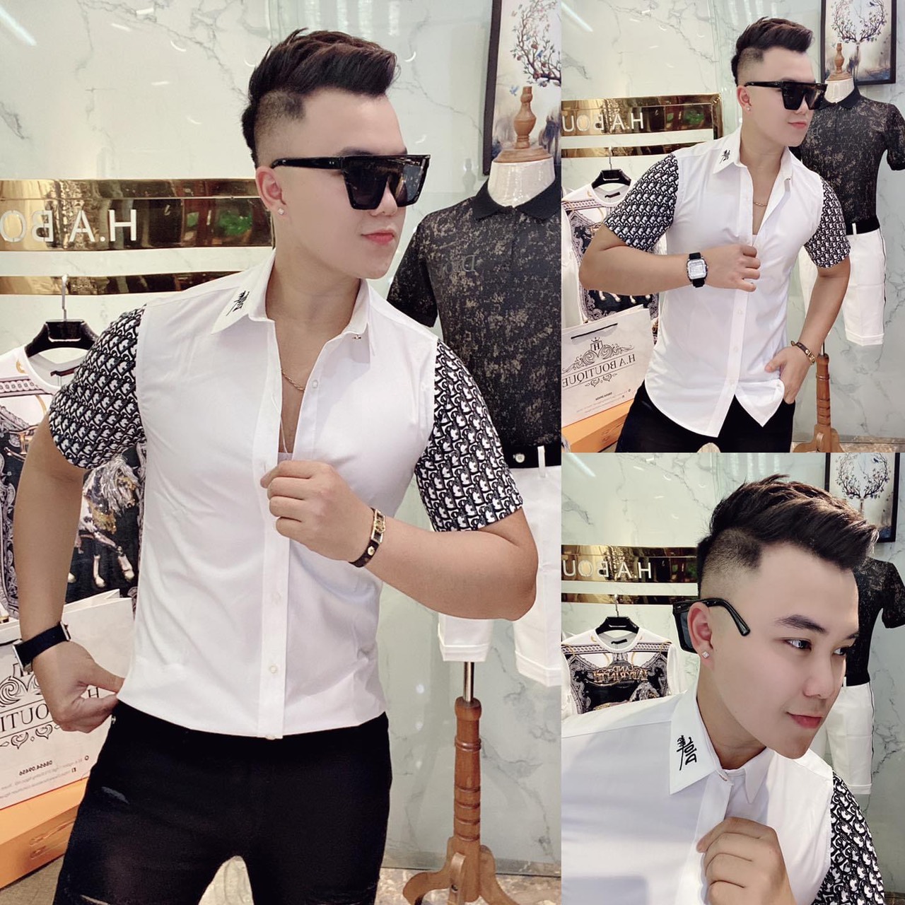 [HCM]ÁO SƠ MI NAM TAY NGẮN CAO CẤP HÀNG CHUẨN SHOP GUBA FASHION