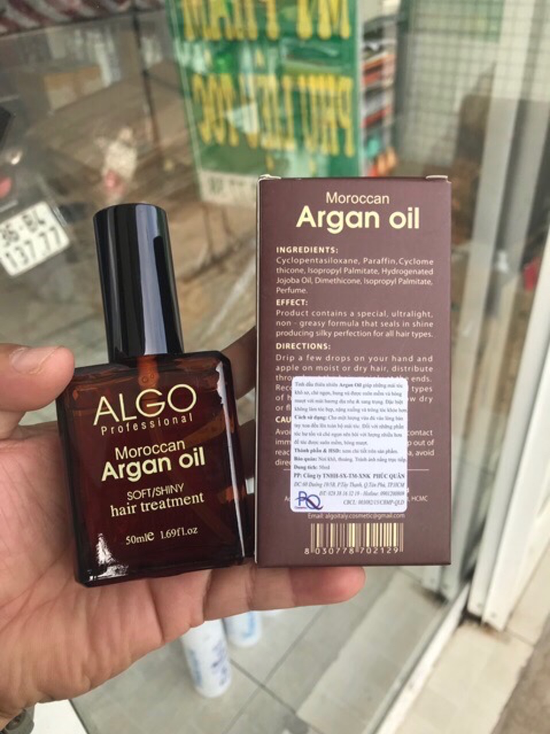 [HCM]Tinh dầu phục hồi tóc Algo Argan Oil 50ml
