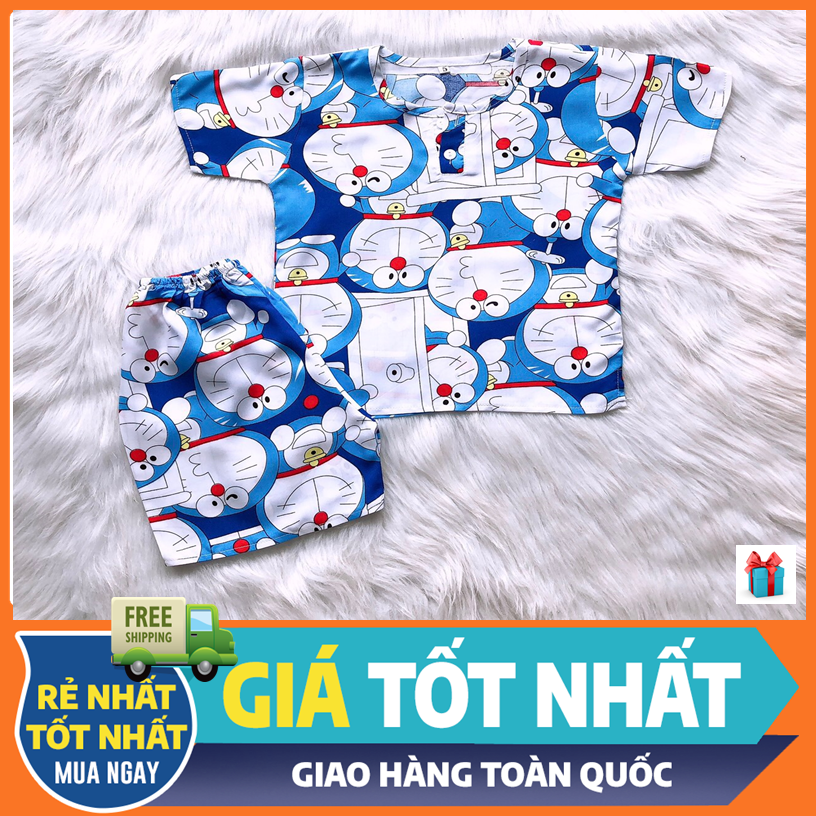 [Size 3-2XL cho bé 7-50 kg] Bộ quần áo ngắn tay bé trai/ Mẫu đùi cộc tay cài 2 nút trước/ Đồ mặc nhà ngắn tay bé trai chất vải mềm, mịn, mát size, hàng Việt Nam chất lượng