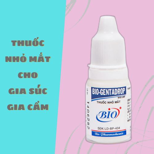 Bio gentadrop chai 10 ml - thuốc nhỏ mắt cho chó mèo
