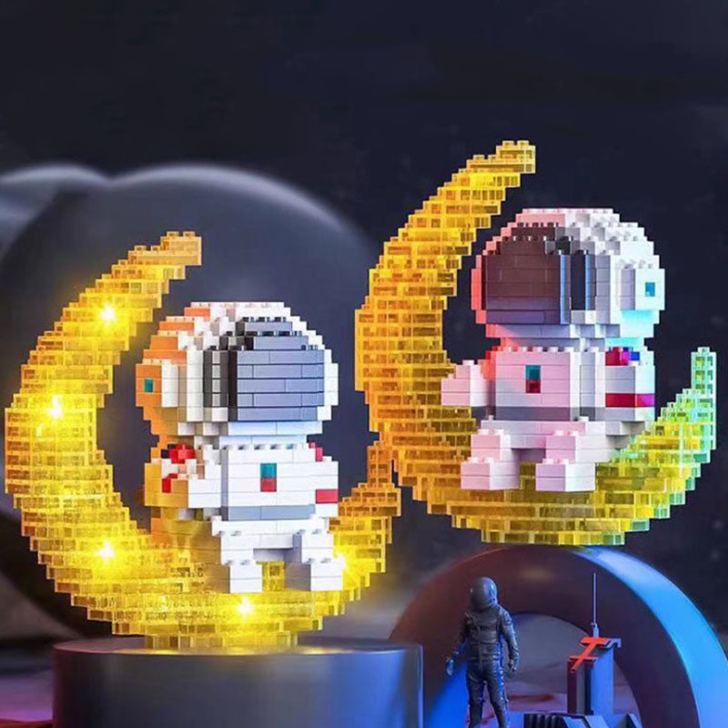 Lego Phi Hành Gia lắp ráp mô hình Dễ Thương Cho Bé SPACE BRICKS
