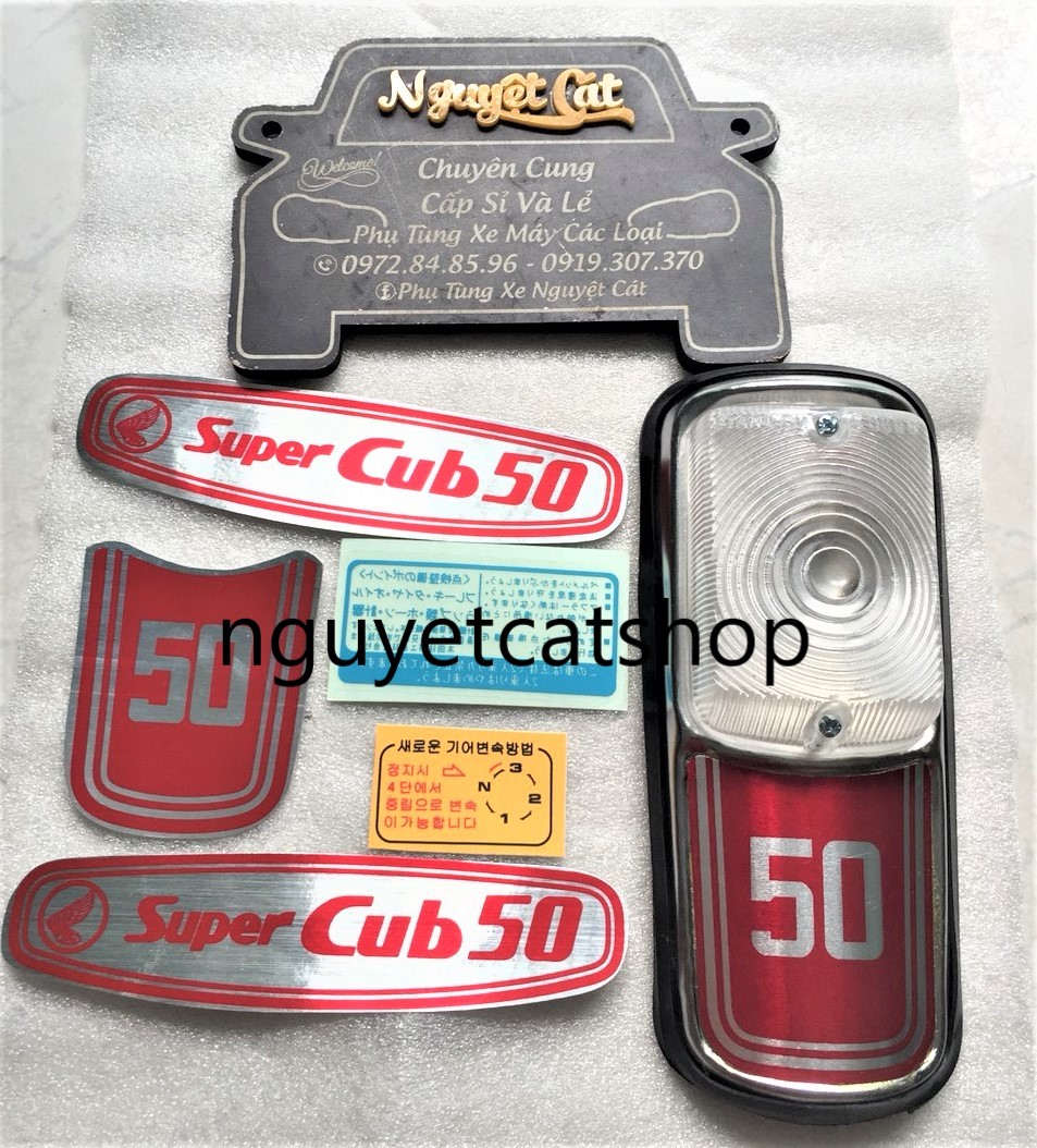 Combo tem cub 78 và nạ sương mù 78/50 đỏ