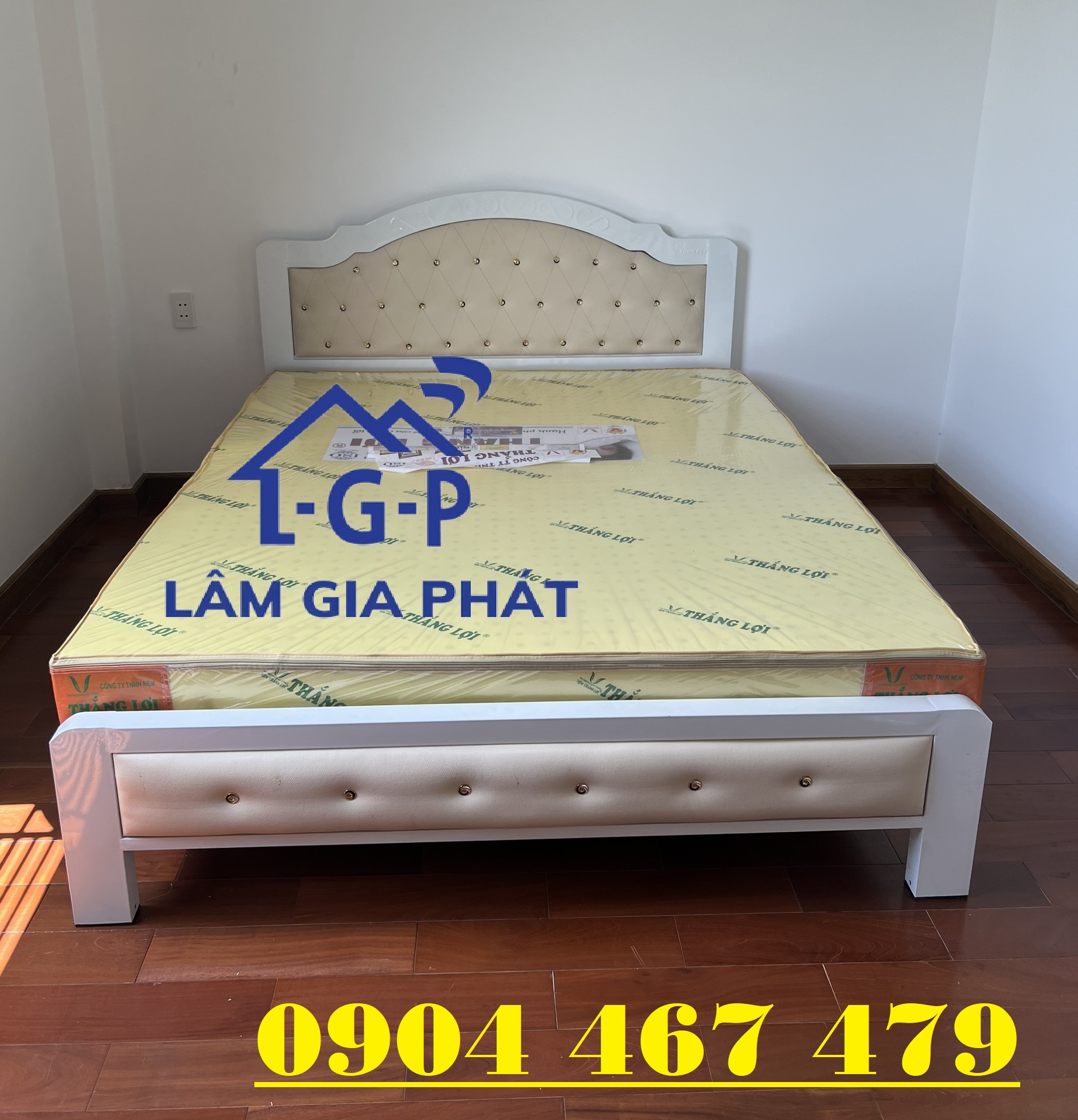 Giường sắt hộp lớn 100% mẫu có sẳn giao nhanh 2h