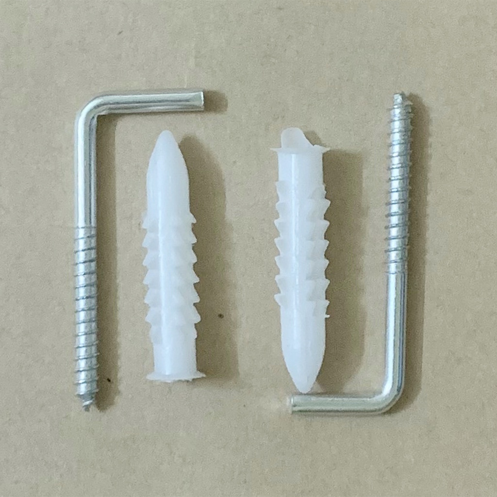 Bộ 10 vít,nở móc màn,vít L,treo tranh 8F