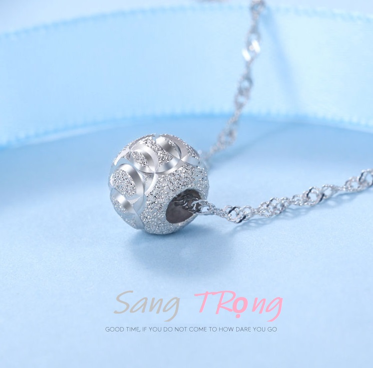Dây chuyền hạt bạc s925 sang trọng đẹp sáng lấp lánh xoanaudi7