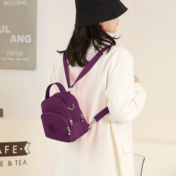 Balo Giả Vải Dù Chống Nước BL21 Tím