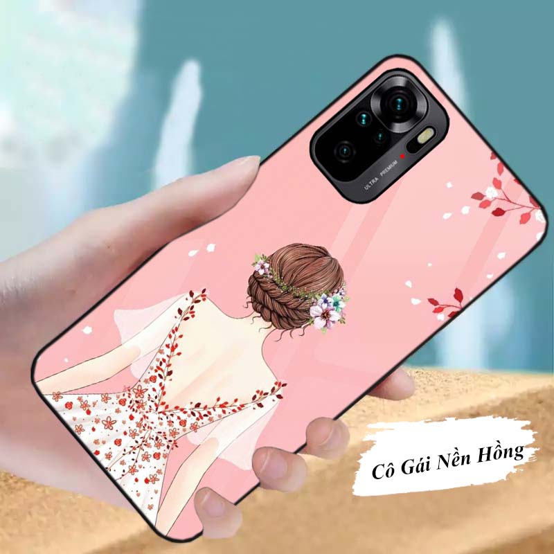 Ốp Xiaomi Redmi Note 10, Note 10s, Note 10 Pro, Note 10 5G Lưng Kính Cường Lực Sáng Bóng
