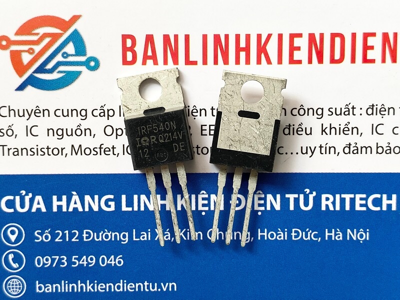 Irf540 irf540n mosfet kênh n 33a 100v to-220