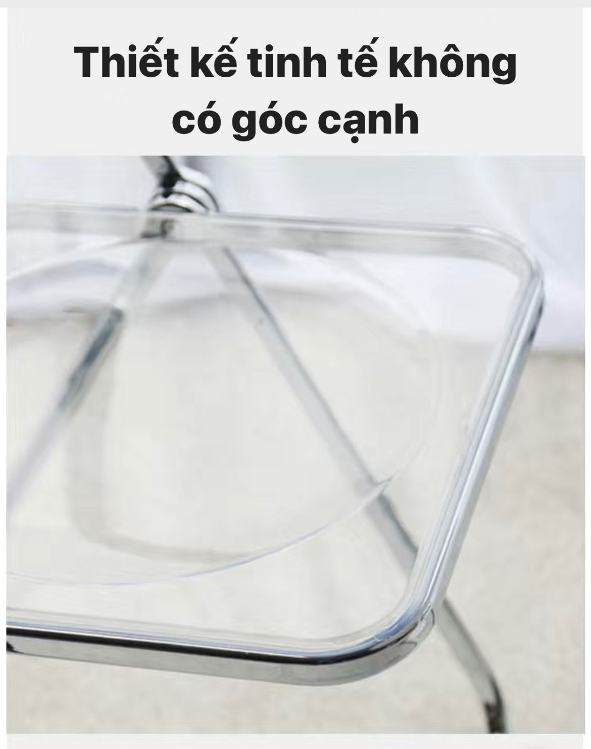 Ghế trong suốt gấp gọn
