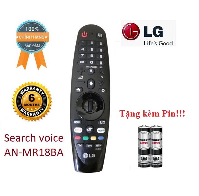 Remote Điều khiển TV LG AN-MR18BA giọng nói 2017,2018