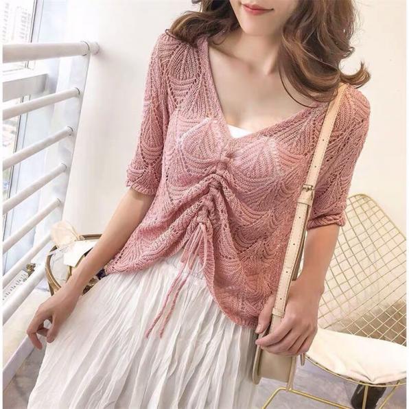 [HCM]ÁO LEN LỔ DÂY RÚT