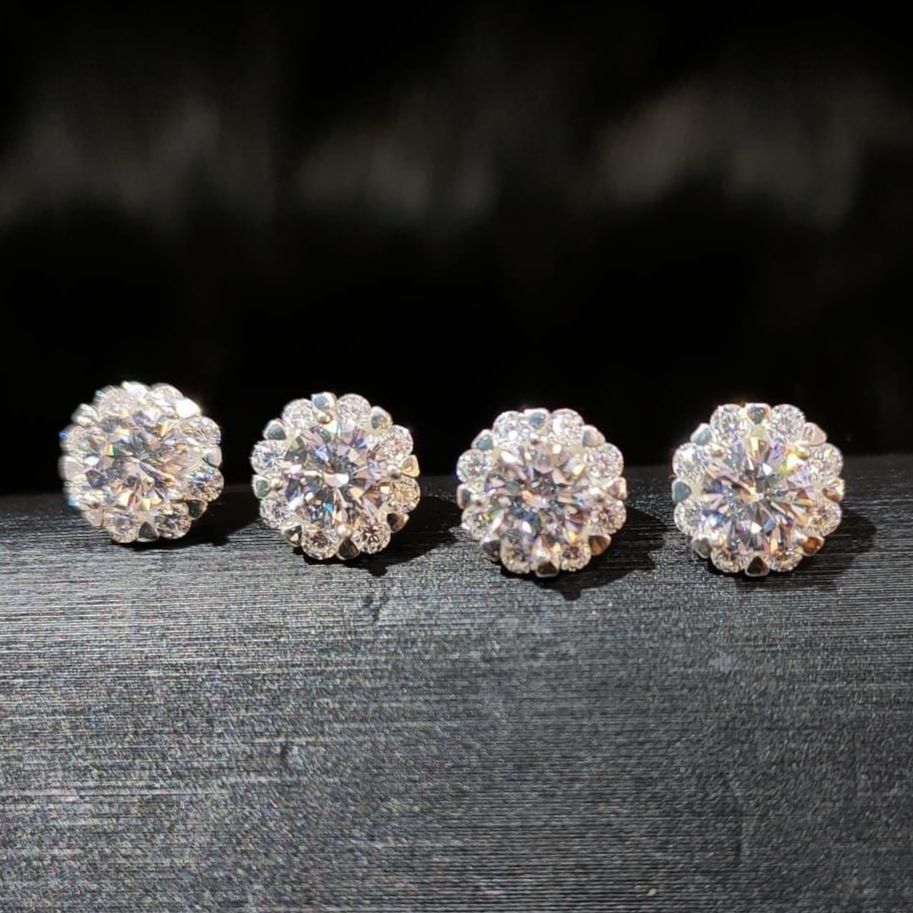 [HCM]Bông tai bạc nữ khuyên tai tròn nữ mạ vàng cao cấp đính đá pha lê trắng sáng thiết kế nữ tính Trang sức Gado B077 - đeo đi tiệc đi chơi làm công sở cực sang chảnh và quý phái