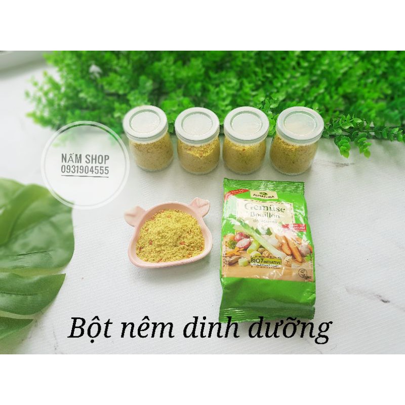 Bột nêm dinh dưỡng rau củ hữu cơ Alnatura Đức - Tách lẻ 1 hũ 60gr - Số lượng