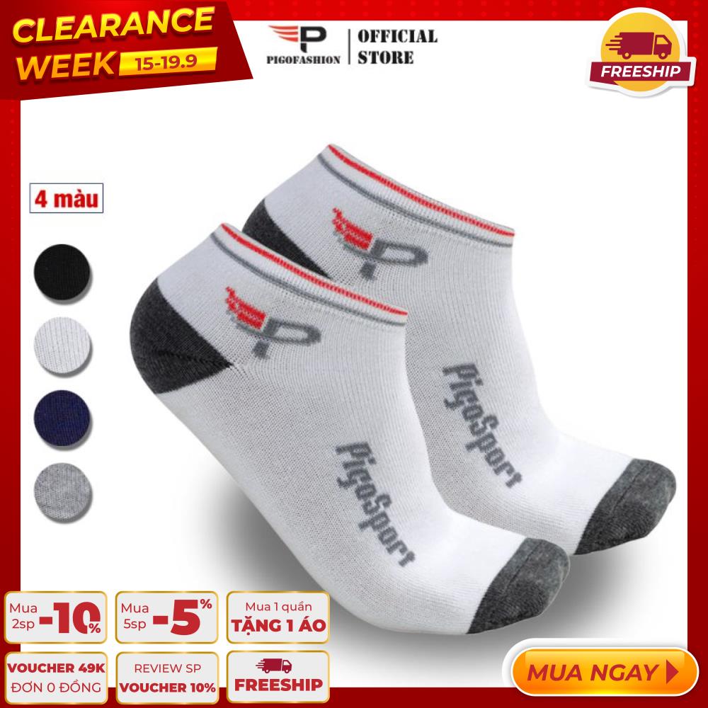 Đôi Tất Vớ Nam Pigo Fashion Cổ Ngắn Sợi Cotton Vnp01 (Màu Ngẫu Nhiên)- 1 Đôi