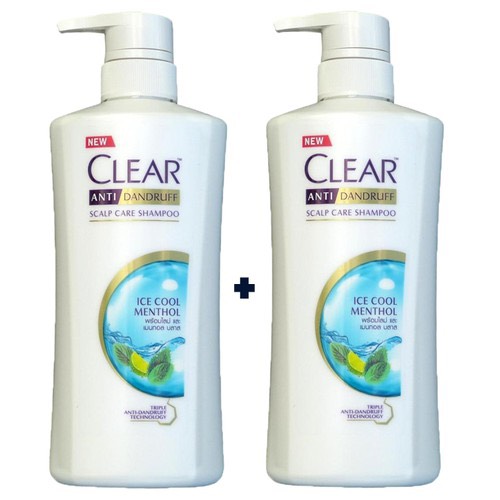 [HCM]Combo 2 Chai Dầu Gội Sạch Gàu Bạc Hà Clear Thái Lan