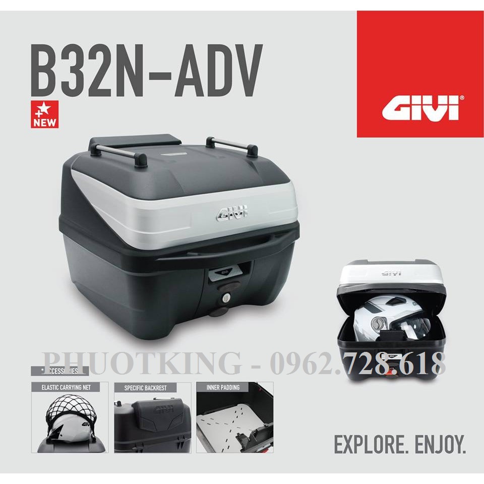 [CHÍNH HÃNG] Thùng sau xe máy Givi B32N ADV