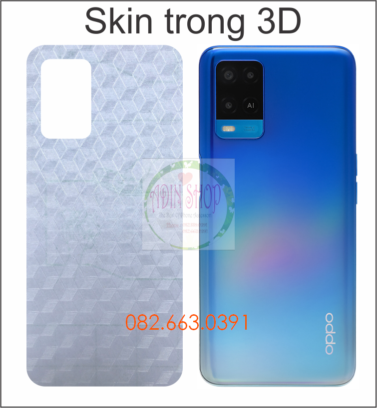 Miếng dán mặt lưng skin carbon Oppo A54 (4G/5G)