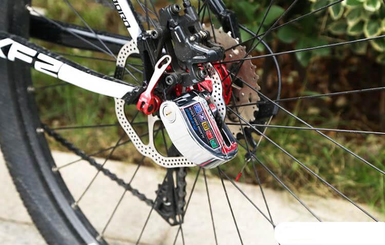 Khóa đĩa chống trộm xe máy KINBAR ALARM LOCK giúp khóa đĩa xe máy, chống trộm xe máy
