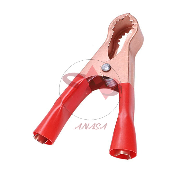Kẹp Cá Sấu, Ắc Quy 10.5x6 cm (1 Cặp Đỏ Đen)