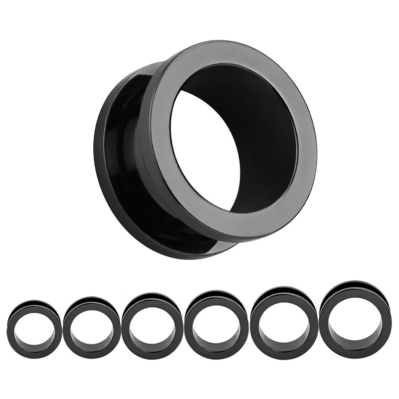 Khuyên nong tai size 14mm màu đen