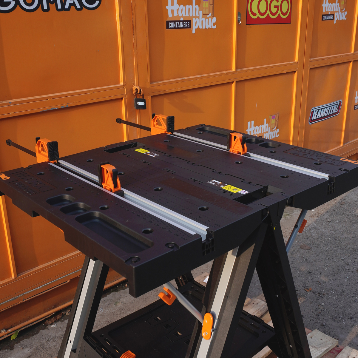 Worx wx051 multi-function folding table load up to 450kg easy to fold portable wide table top original easy to operate