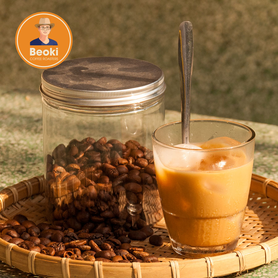 Cà phê Robusta rang xay nguyên chất 1 kg