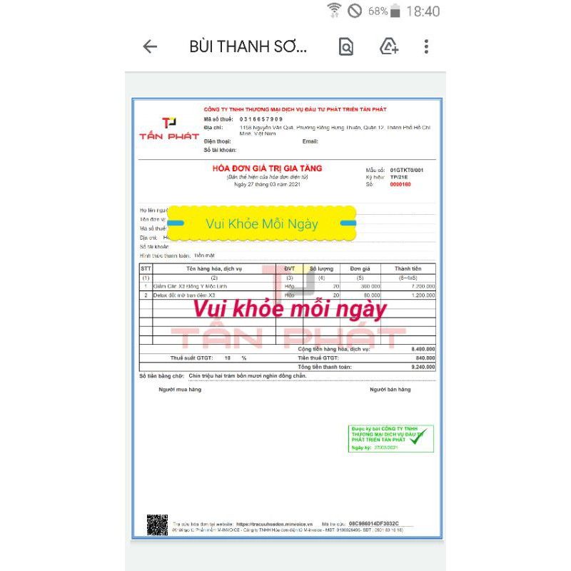 Trà Thảo Mộc Mi Nhon 30 viên mẫu mới