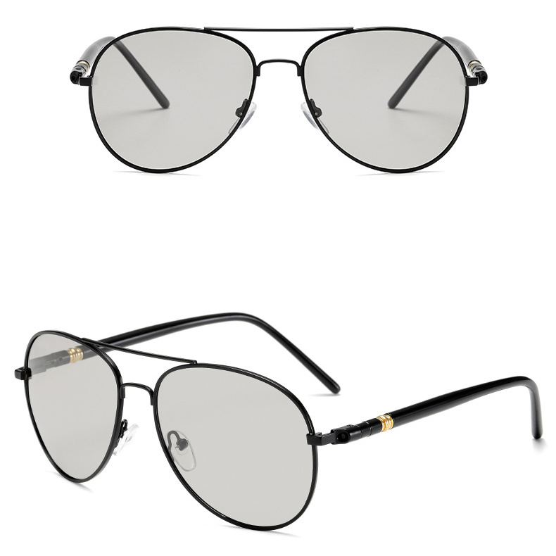 Gmkuku kính mát phân cực kính râm đổi màu kính aviator chống bức xạ kính mắt cầu đôi thời trang cho nam kính mắt phụ nữ lái xe