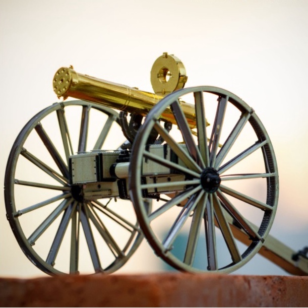Mô Hình 3D Kim Loại Xe Gatling (chưa ráp)