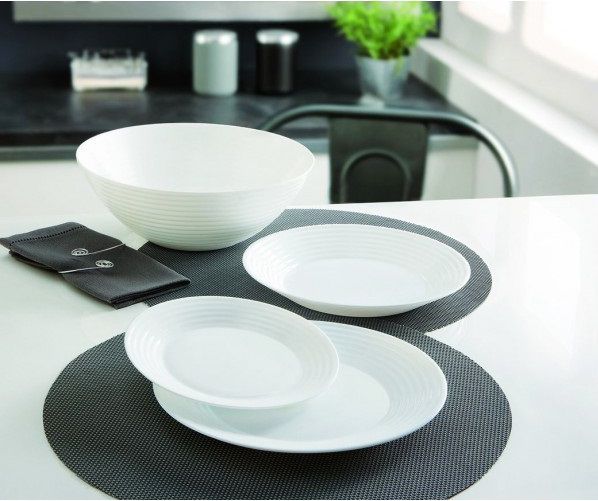 Bộ 3 đĩa thủy tinh Luminarc Harena 19cm L2786