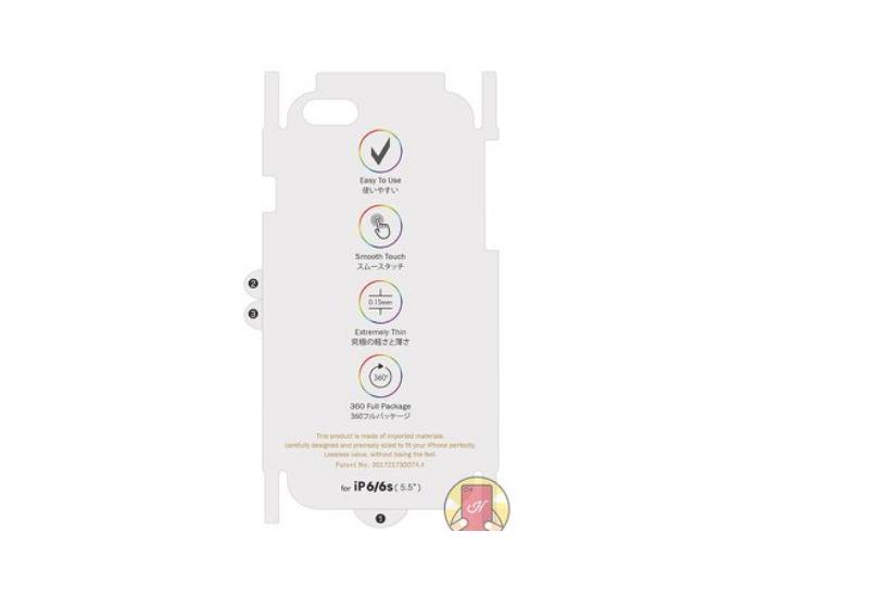 Miếng Dán PPF măt sau full viền cho iPhone 6 plus, 6s plus