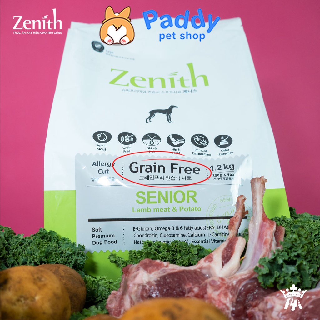 Hạt Mềm Cho Chó Già Zenith Senior Gà & Cừu