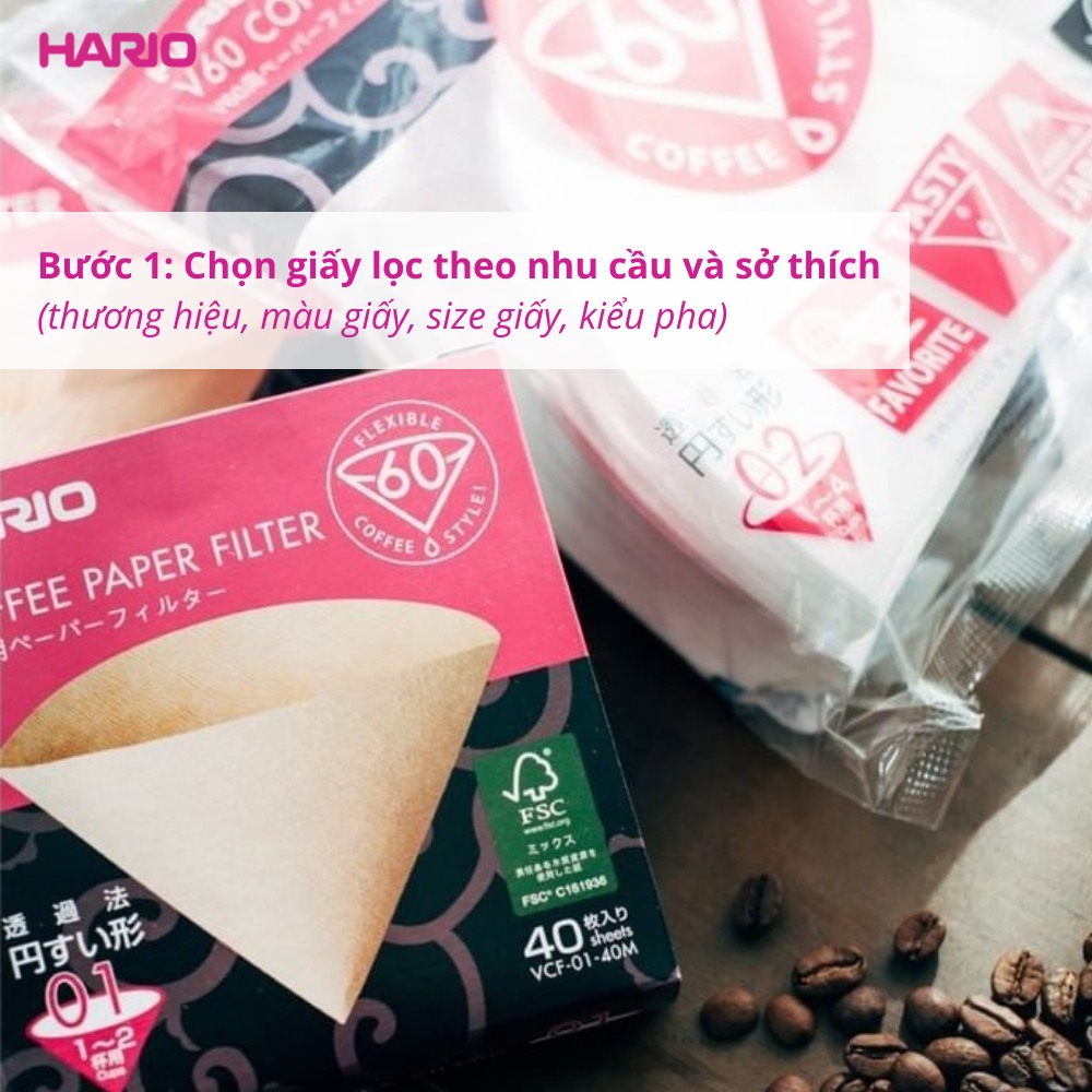 Hario V60 Coffee Paper Filter
