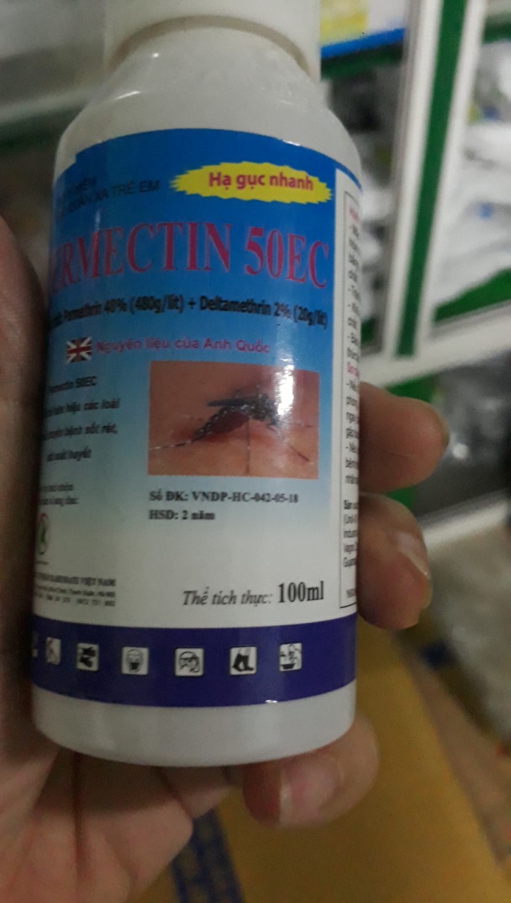 Thuốc diệt muỗi Map Permethrin 50EC (chai 100ml)