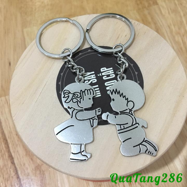 Móc chìa khóa đôi đẹp - móc khóa dễ thương