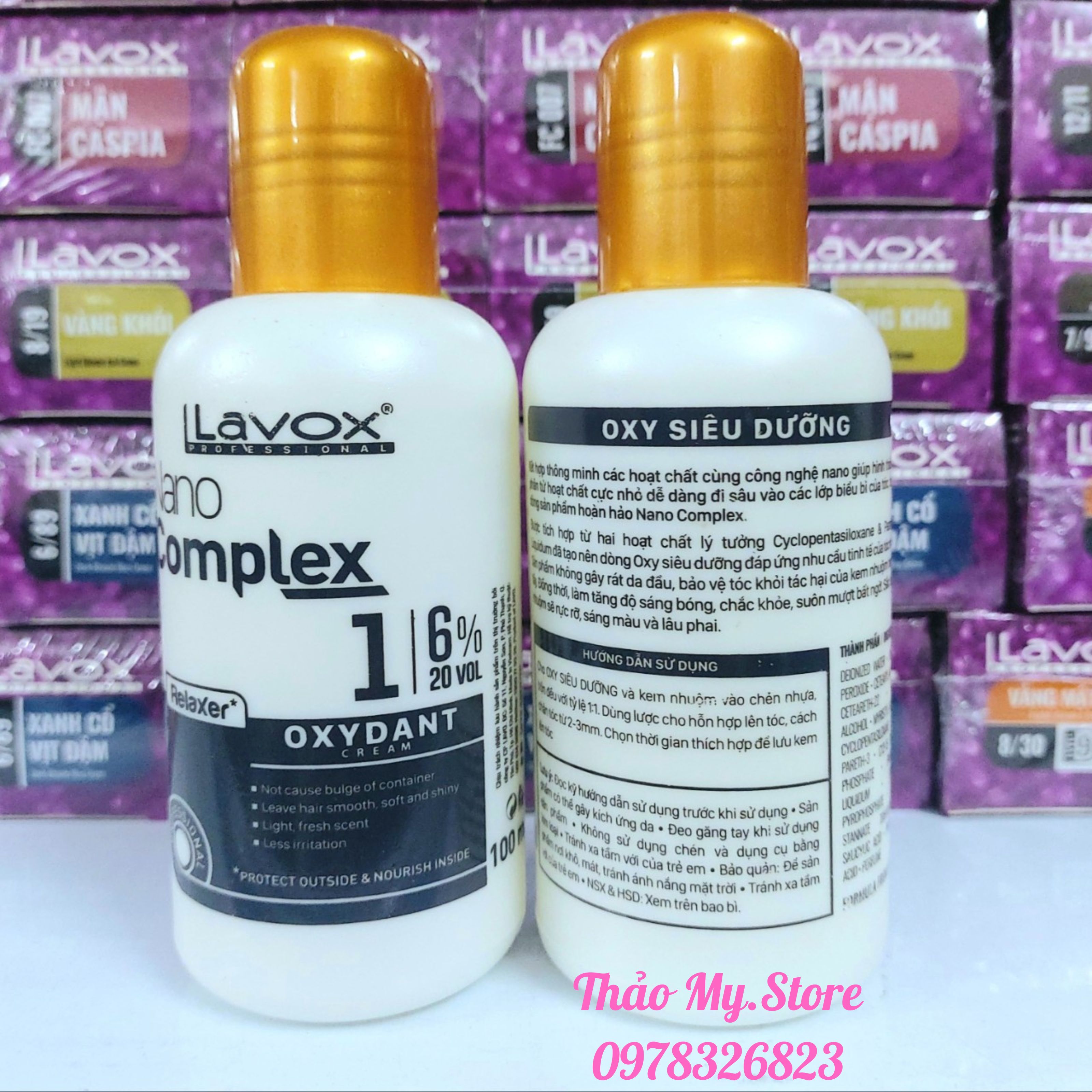 Oxy Nhí Trợ Nhuộm Siêu Dưỡng Lavox Nano Complex 100ml (6%, 9%, 12%)