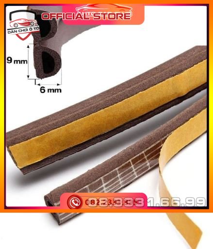 Combo 10m Ron cao su cách âm cửa gỗ, ron giảm chấn, gioăng cao su chữ D, cao su giảm trấn cách âm cửa nhựa cửa nhôm