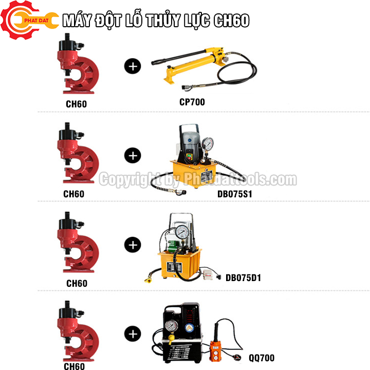 Máy Đốt Lỗ Thủy Lực Đa Năng CH60/CH60L - Dụng Cụ Thợ Sửa Chữa Chính Hãng